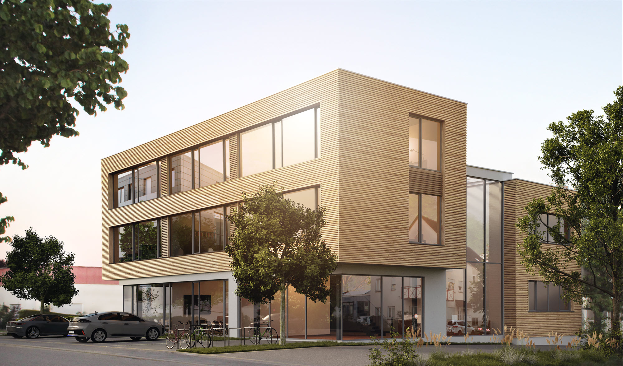 Edifício de escritórios da Stadtwerke Kirchheim unter Teck, Alemanha (renderização) | © MEDIA 4D GmbH