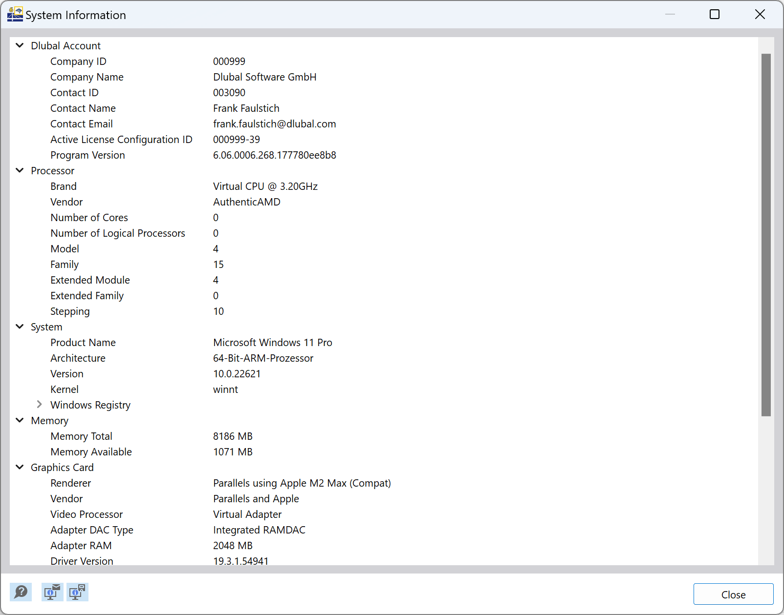 FAQ 005517 | Onde é que posso encontrar o número da versão do RFEM 6/RSTAB 9?