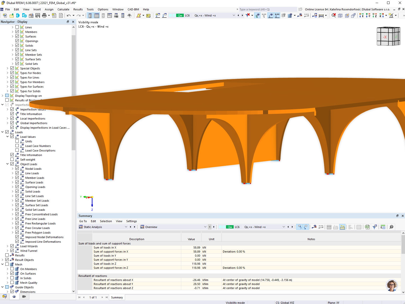 Modelo da estação de carga Better Energy no RFEM
