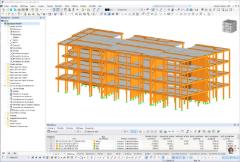 Modelo do edifício PB9 no RFEM