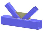Model 005297 | Treliça K-Joint | Diagonal para Ligação do Banzo via Chapa de gusset