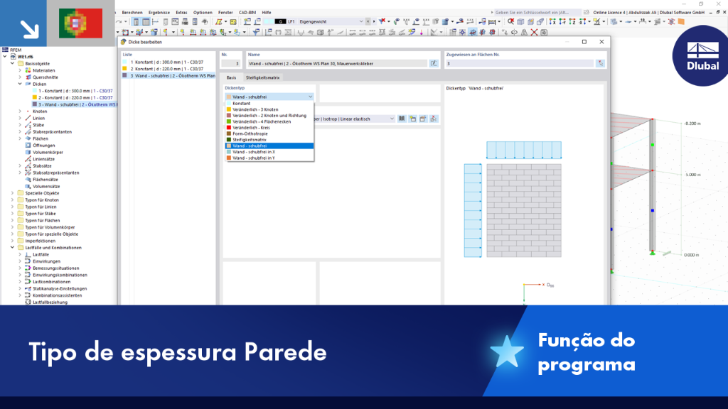 Nova função de produto do RFEM | Parede sem corte, em X e em Y para construção de parede sem corte