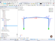 Comparação de resultados de simulações para um modelo estrutural sem ligações de aço integradas.
