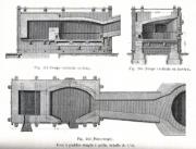 Desenho de um forno de pudlagem, importante para a produção industrial de ferro forjado.