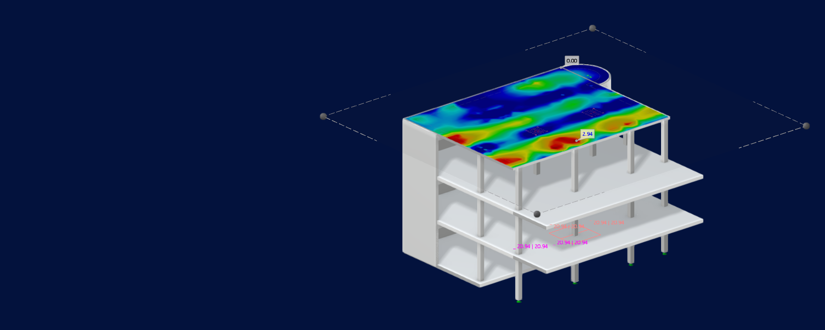 Funções de dimensionamento de armadura de betão no RFEM 6 | Dimensionamento de superfícies
