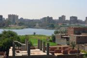 Vista da capital Cairo considerando os desenvolvimentos urbanos na região do Novo Delta do Egito