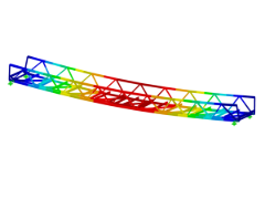 Animação das deformações da passarela no RFEM | © ACML