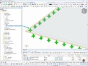 Os modelos de vidro são analisados e dimensionados como sólidos no RFEM utilizando o módulo Dimensionamento de vidro.