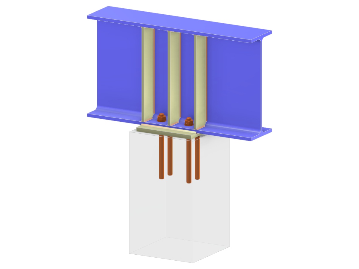 Modelo 006250 | Ancoragem de Viga | Laje de base Horizontal e Reforço