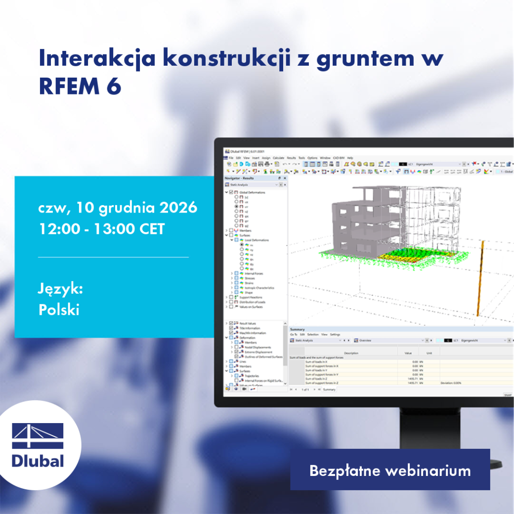 Interação da estrutura com o solo no RFEM 6