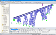 3D модель виадука Мюнгстен в программе RSTAB (© PSP)