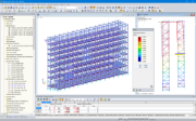 3D-Modell eines Regalsystems in RFEM (© NEDCON B.V.)