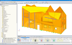 3D модель Haus Gables в программе RFEM (© Пожарная башня)