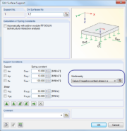Разрушение упругого основания в программе RFEM