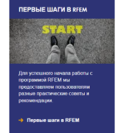 Первые шаги в RFEM