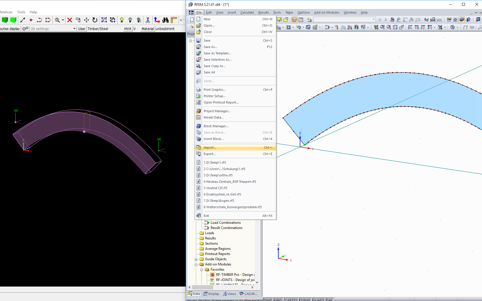 Искривленный стержень