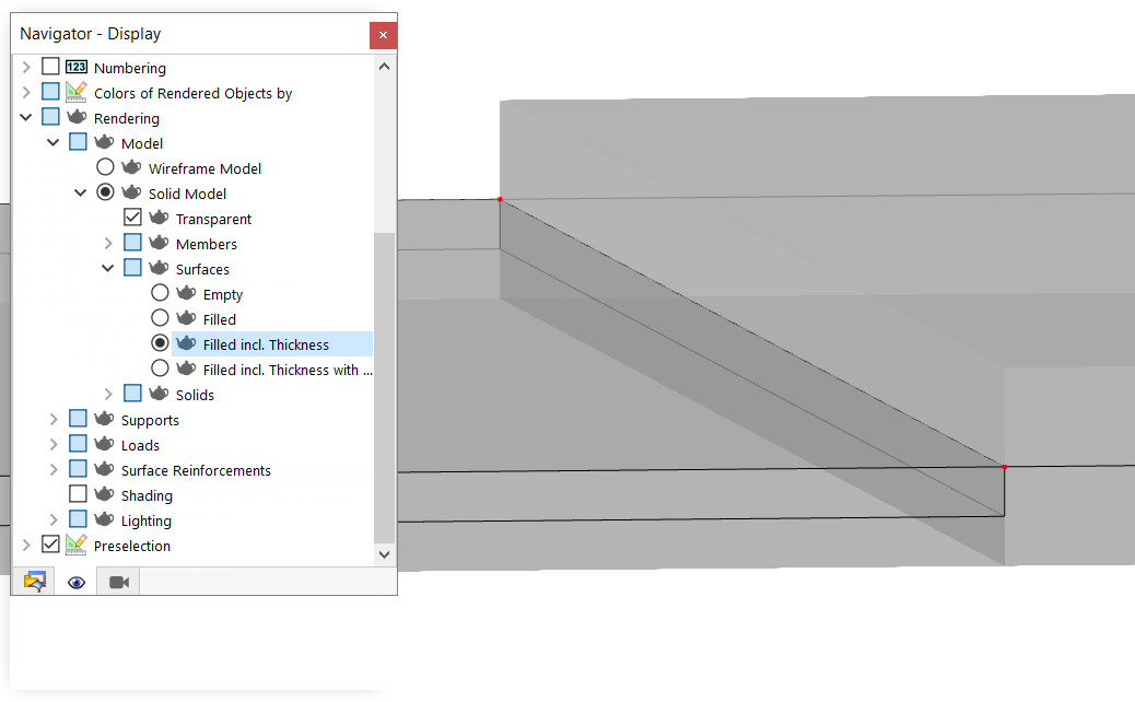 Графическая проверка эксцентриситета поверхности