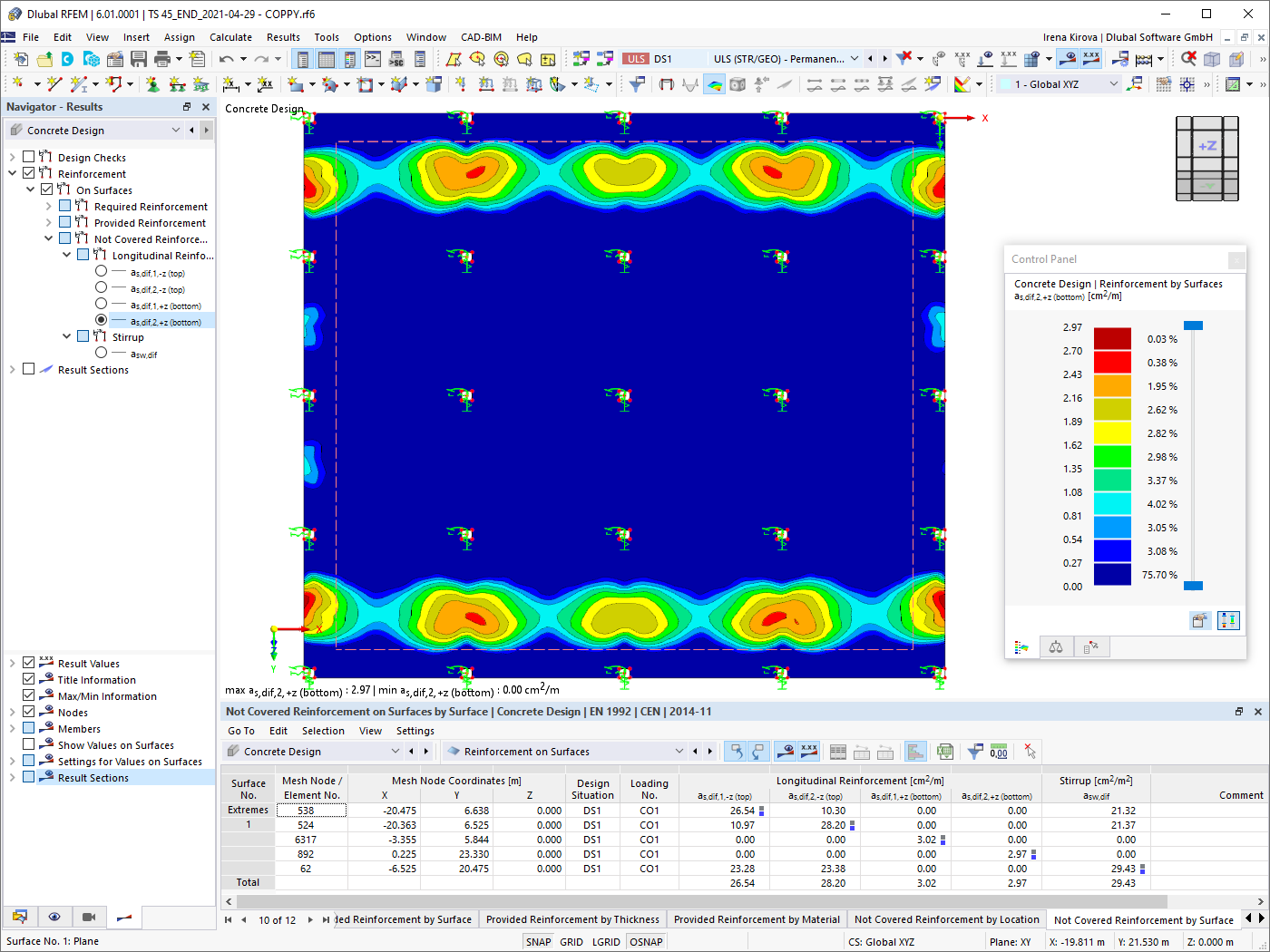 Незакрытая арматура, как, 2, снизу