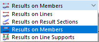 Выбор типа объекта для диаграмм результатов