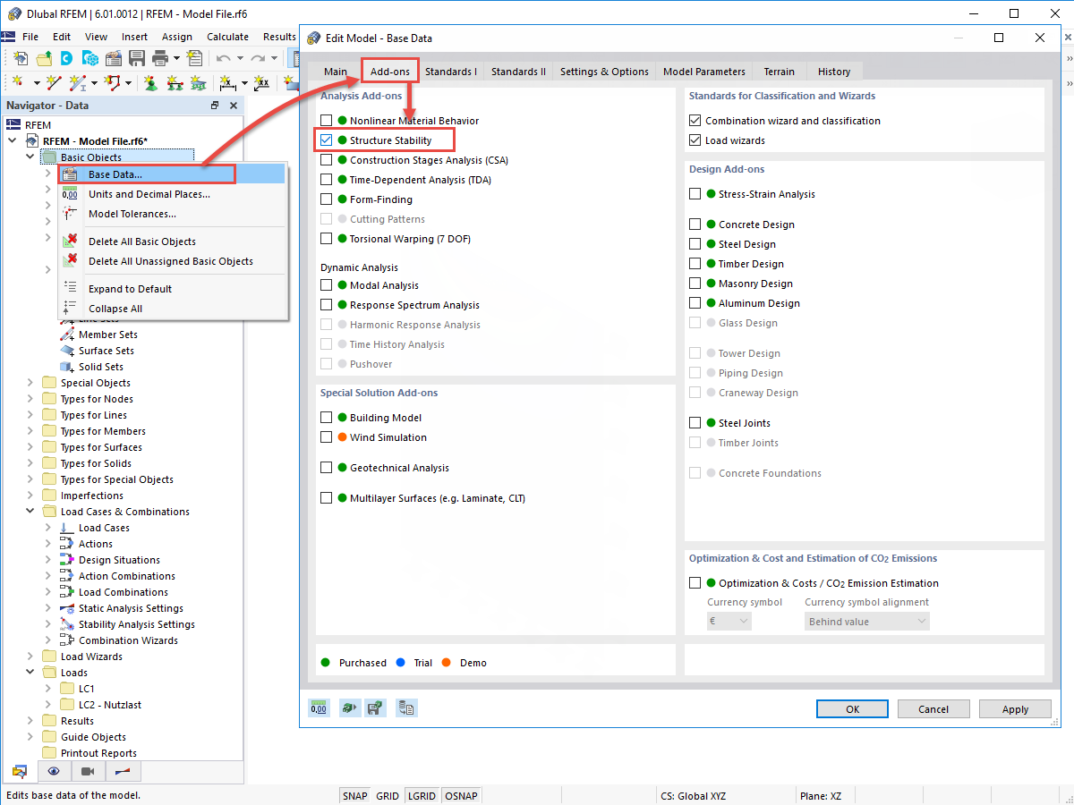 FAQ 005185 | Как создать в программе RFEM 6 несовершенства на поверхностях на основе основной формы потери устойчивости?