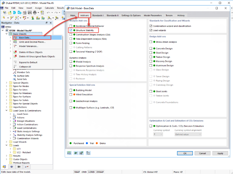 FAQ 005185 | Как создать в программе RFEM 6 несовершенства на поверхностях на основе основной формы потери устойчивости?