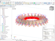 Результаты для ветрового загружения в RFEM 6