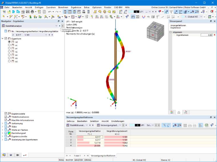 FAQ 005308 | Как создать дефект на основе формы колебаний в RFEM 6?