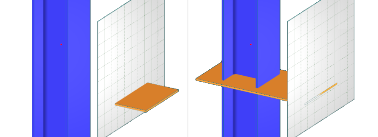 Оставшаяся часть (по вспомогательной плоскости): Передняя (левая), Задняя (правая)