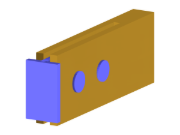 Модель 004108 | Соединение стали с деревом