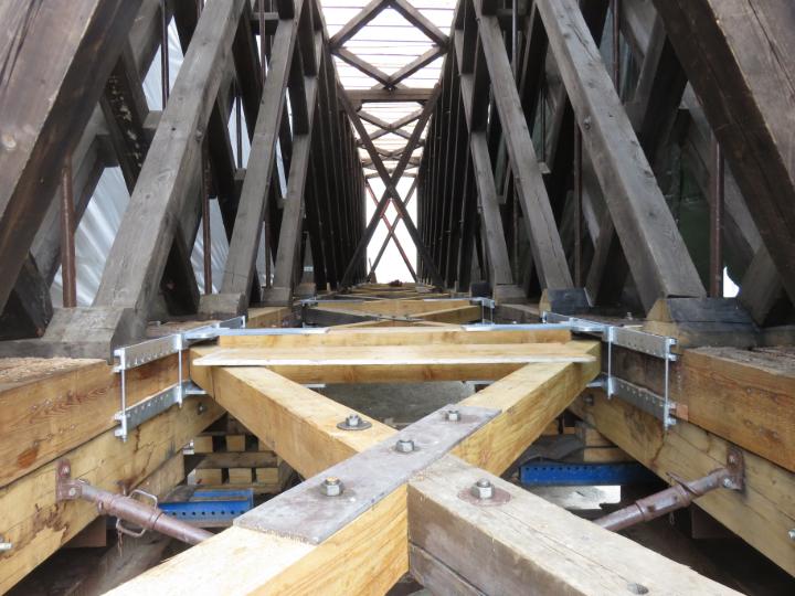 Внутренний вид ферменной конструкции | © Konstruktionsgruppe Bauen AG