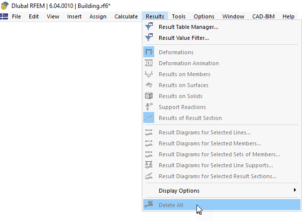 Удалить все