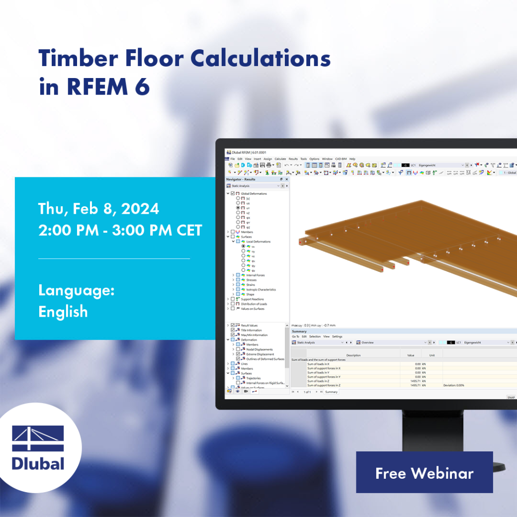 Расчёт деревянных перекрытий в RFEM 6