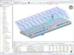 RFEM модель флагманского магазина BORA, Херфорд