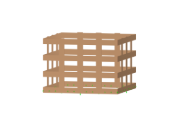 Gestapelte Mehrfach-Rahmen bilden die strukturelle Grundlage des Forstamts in Freiburg, in moderner Architektur.