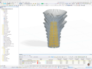 3D-модель из алюминиевых труб, спроектированная CRAFT Engineering Studio, представлена в реалистичном виде.
