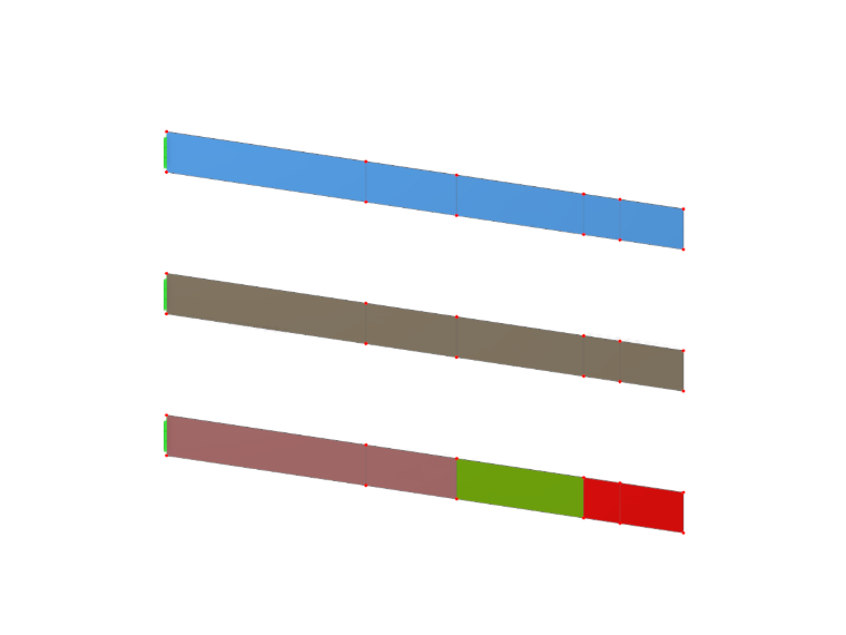 Расчёт в зависисмости от толщины для листов с нелинейным упругим материалом