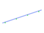 Модель 004218 | Наклонная неразрезная балка с несколькими пролетами и консолями