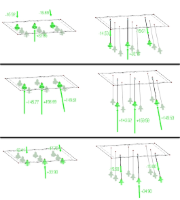 选项1和2的支座受力在可见性模式的一行中