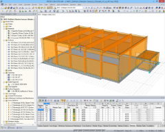RFEM 中的健身房 3D 模型（© Studio Ergodomus）