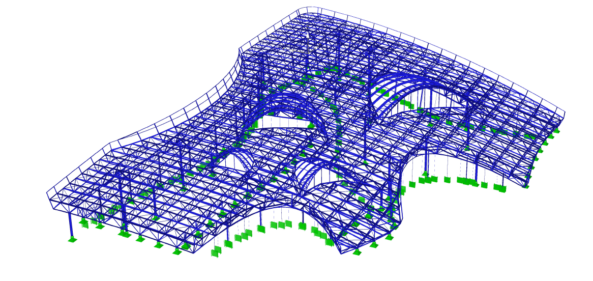 Modeling with RSTAB (© Bollinger+Grohmann)