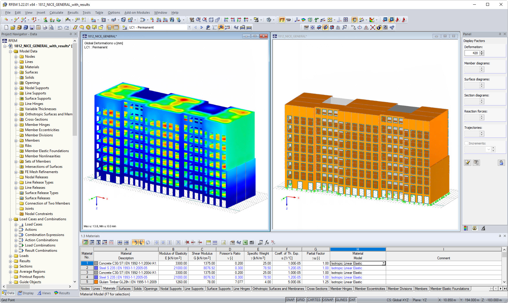 RFEM 模型 Palazzo Meridia，法国（© CBS - Lifteam）