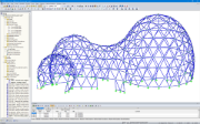 RSTAB 中接待大楼的3D模型（© zapf & co.）