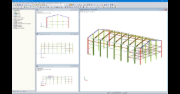 RFEM 中厂房的各种视图 (© Albyr)