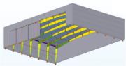 Tekla-Modell der Flugzeughalle (© Metalúrgica Vera S.R.L)