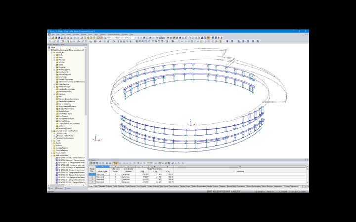 RFEM 中的幕墙支承结构（©Enclos Corp.）