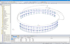 RFEM 中的幕墙支承结构（©Enclos Corp.）