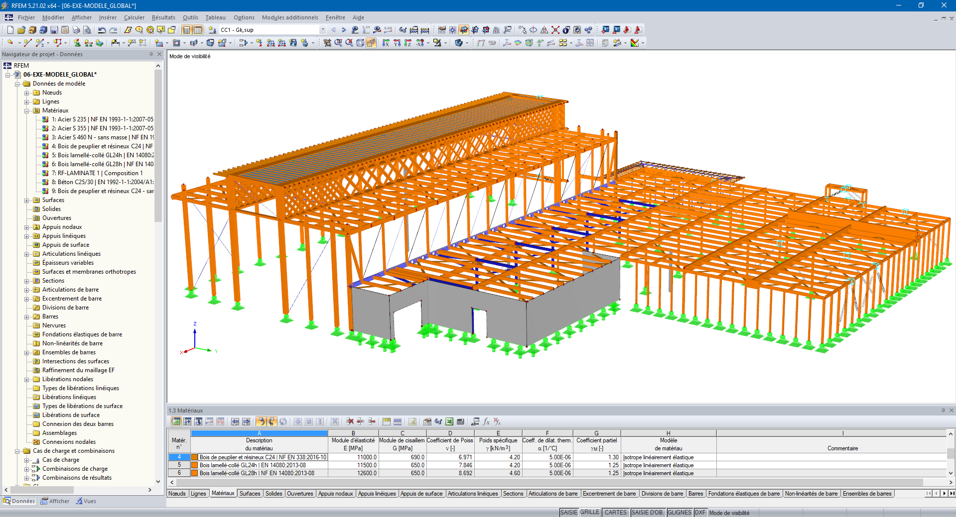 RFEM 中的模型 (© Arborescence)