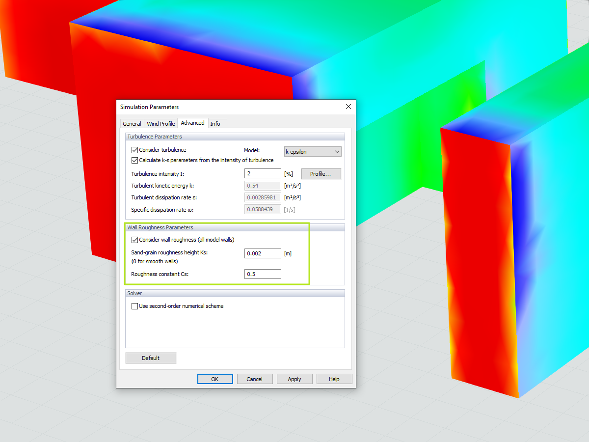 RWIND Simulation中的墙粗糙度定义