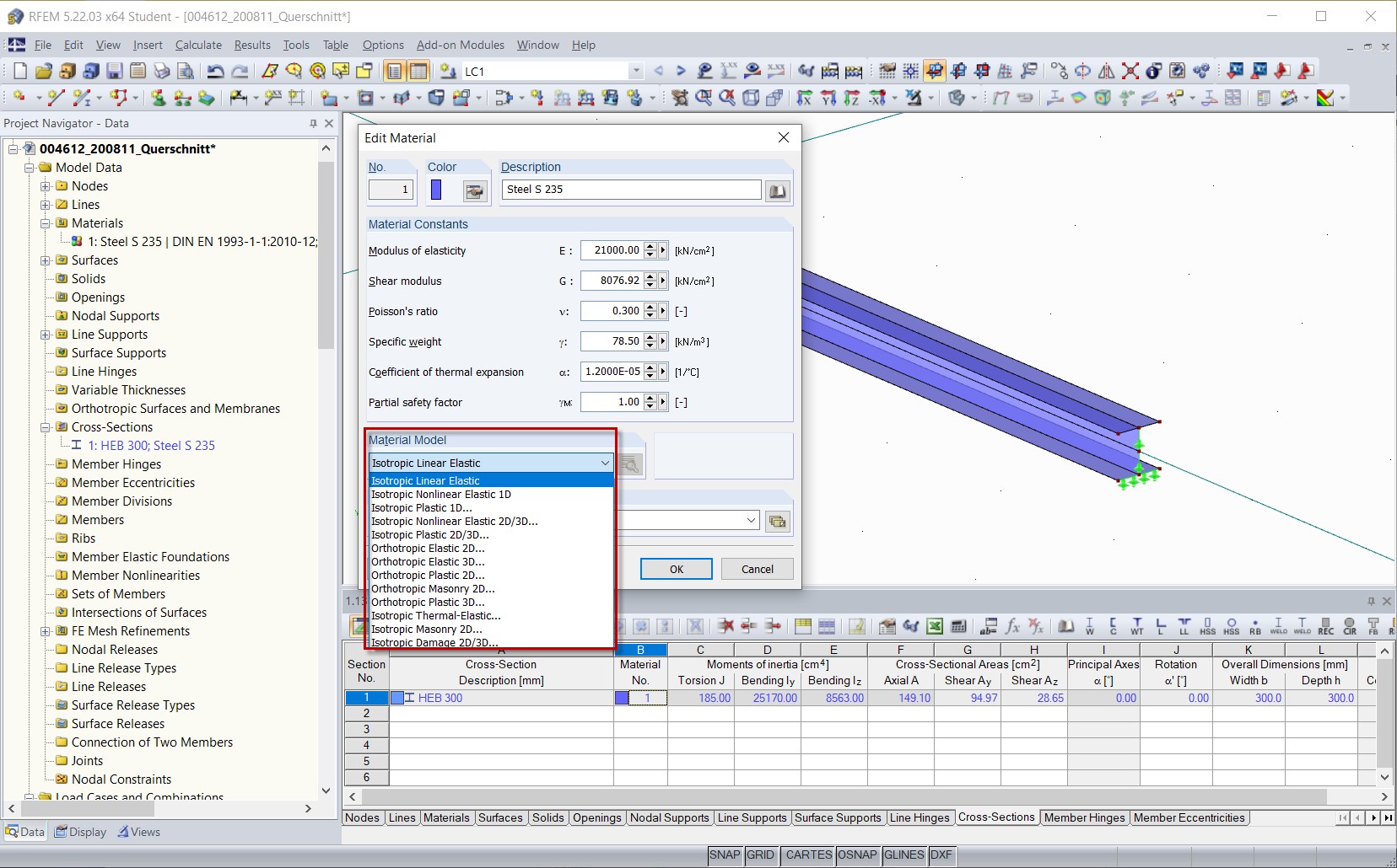 RFEM - 材料