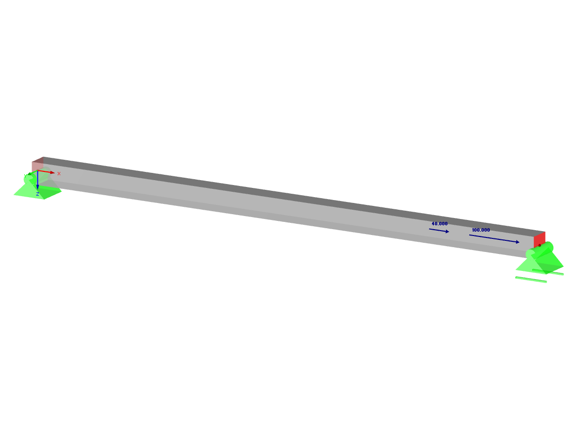 RFEM 模型（永久和可变荷载）